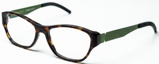 Eyewear Sophistication: Cosmo duo 4 in olive green and havana by Benner Eyewear