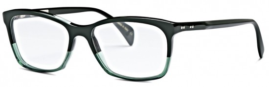 Harper in two-tone Green by Claire Goldsmith Eyewear