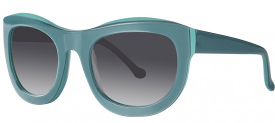 Nara in striking turquoise by Vera Wang